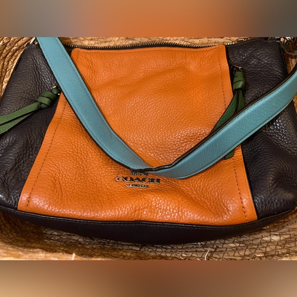 Coach colorblock Leather Shoulder Bag - Picture 3 of 13